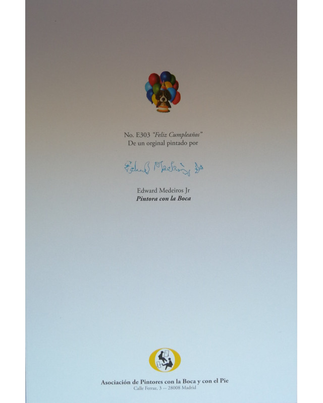 Tarjeta de felicitación con perro de cumpleaños | Original y divertida – La estantería