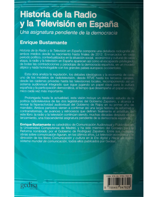 Historia de la radio y la televisión en España - Enrique Bustamante
