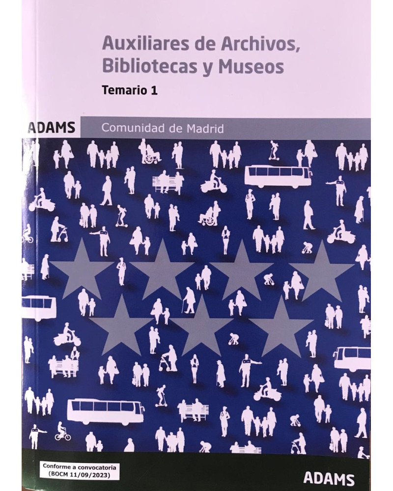 Temario Específico 2 Auxiliares Archivos, Bibliotecas y Museos – Comunidad de Madrid