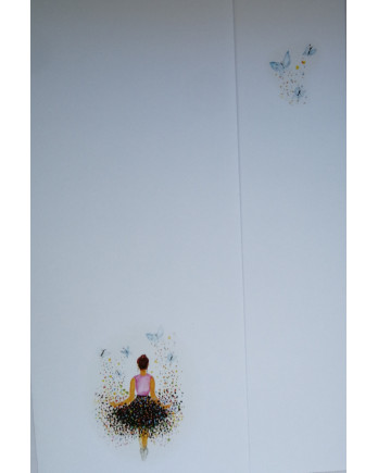 Papel de carta con estampado de bailarina | Papelería elegante