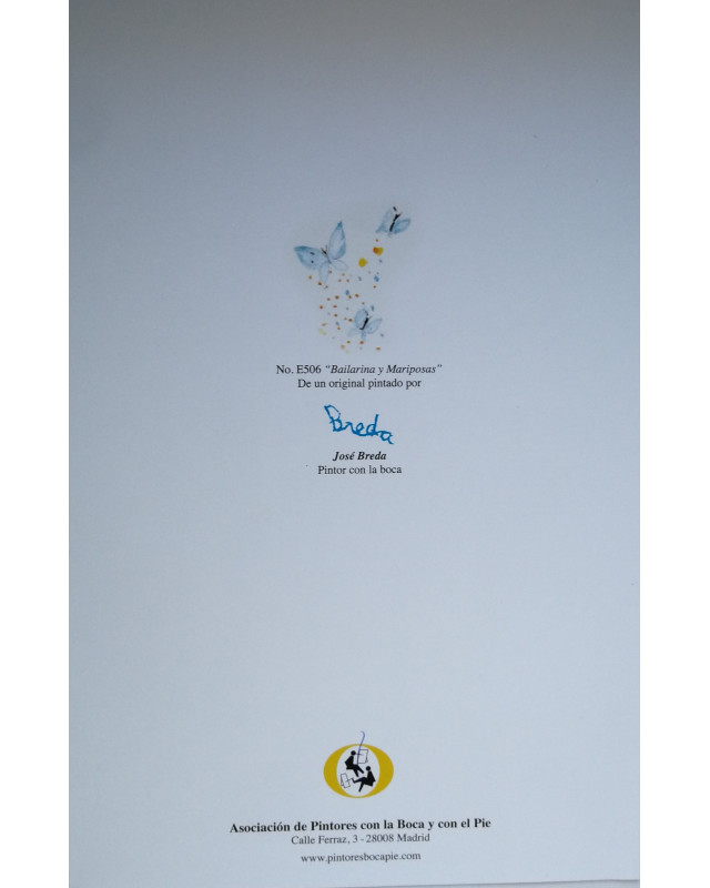 Papel de carta con estampado de bailarina | Papelería elegante