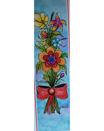 Marcapáginas con estampado floral | Elegancia para tus lecturas