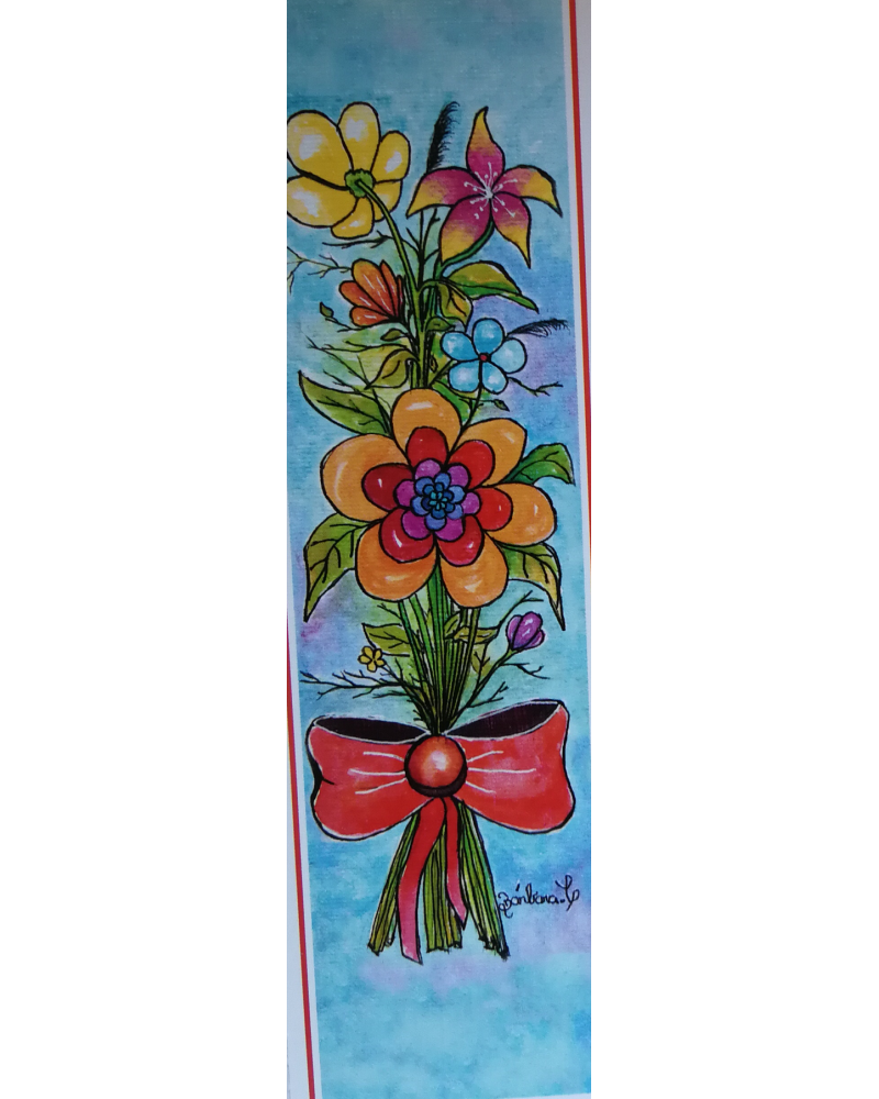 Marcapáginas con estampado floral | Elegancia para tus lecturas
